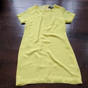 Lulus yellow matter of fact shift dress
